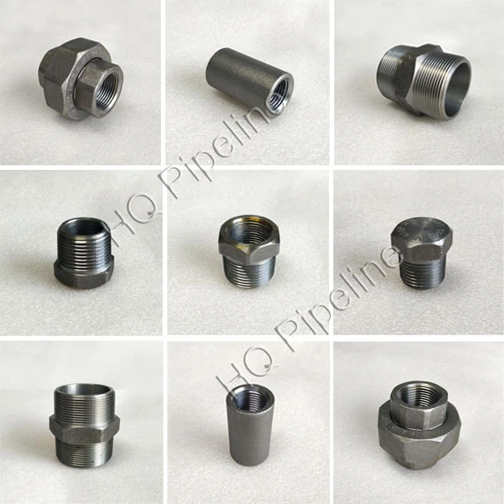 ANSI ASME B16.11 Carbon Steel SA/A105 Stainless Steel SS304 SS316 2000#/3000lbs/6000lbs NPT Threaded Thread/Socket Weld/Welding Forged Pipe Fittings