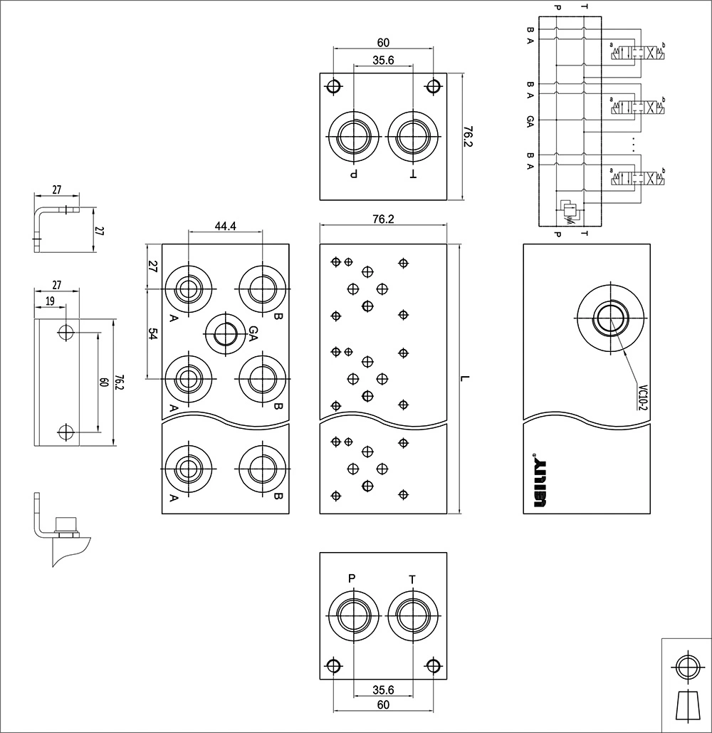 Leiliy High Quality Valve Manifold Block for Hydraulic System