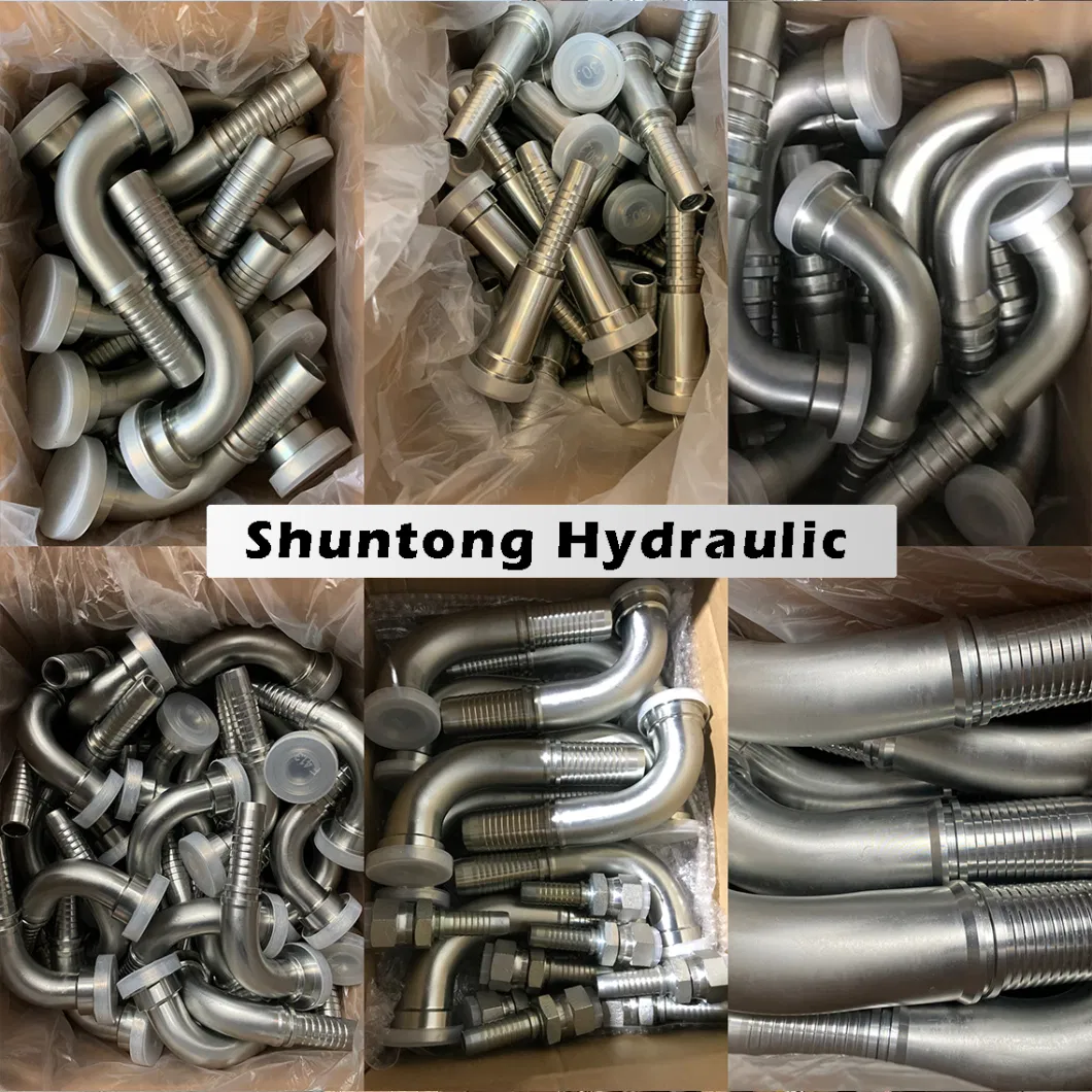 Chinese Manufacturer of 90&deg; SAE Flange 9000 Psi Hydraulic Hose Ends Hose Fitting