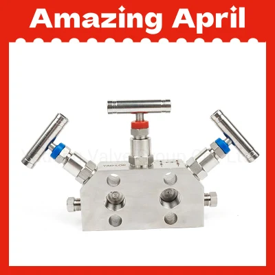 High Pressure Stainless Steel Coplanar 3 Way Valve Manifolds for Transmitter