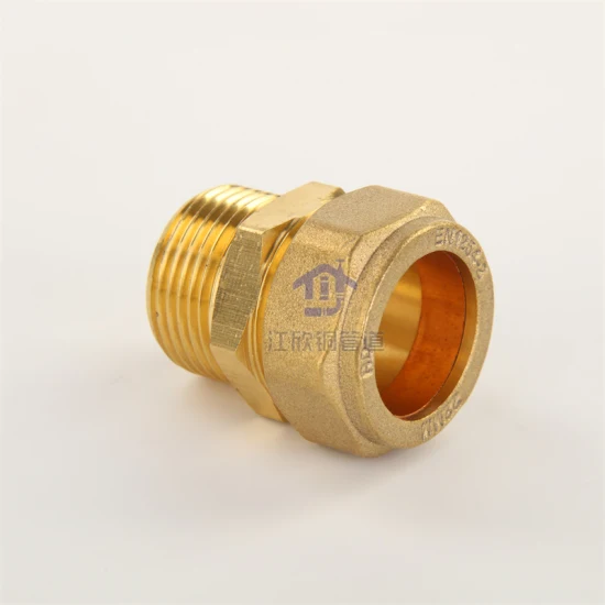 Brass Nut Flared Thread Hardware Heating Plumbing Fitting