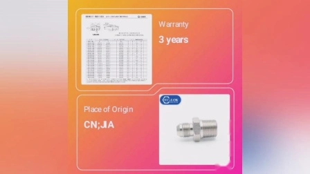 Jic Male 74 Degrees Cone Metric Male Captive Seal Flared Tube Fittings