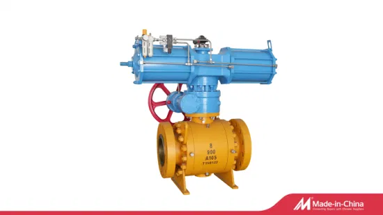 Three Pieces Carbon Steel High Pressure Pipeline Trunnion Mounted Ball Valve