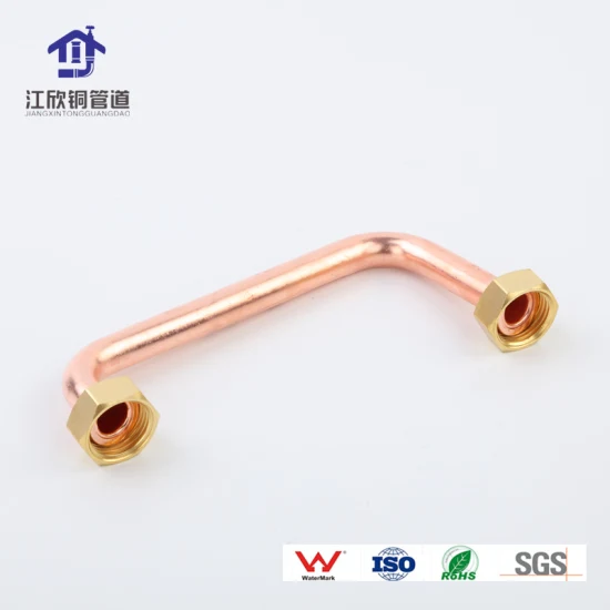 Copper Connection Pipe Facilities Heating Stove Pipeline Machine Fitting with Flared Nut